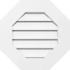 Ekena Millwork Octagonal Surface Mount: Functional, Standard Frame Pvc Gable Vent