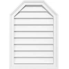 Ekena Millwork Octagonal Top Surface Mount Non-functional Brickmould Frame Pvc Gable Vent
