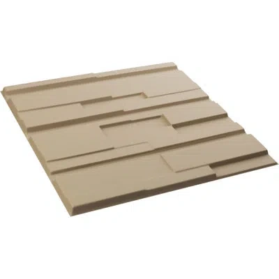 Ekena Millwork Offset Brick Endurawall Decorative 3d Wall Panel In Ultracover Satin Smokey Beige