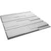 Ekena Millwork Offset Brick Endurawall Decorative 3d Wall Panel In White