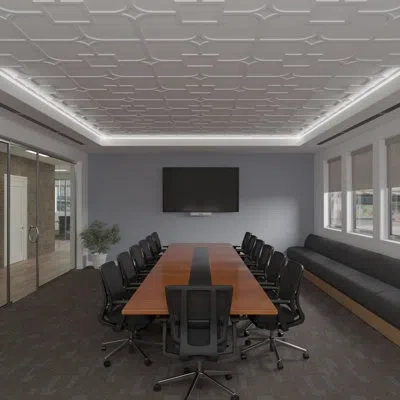 Ekena Millwork Olivia Decorative Ceiling Fretwork In White