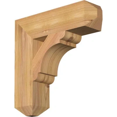 Ekena Millwork Olympic Craftsman Bracket In Western Red Cedar (smooth)