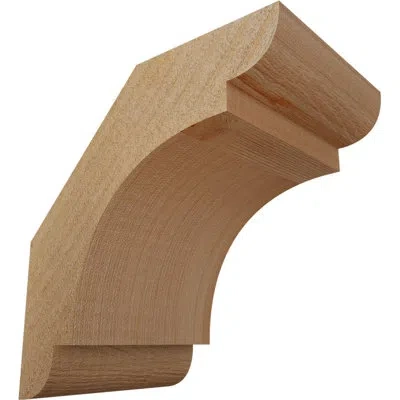 Ekena Millwork Olympic Knee Brace In Douglas Fir,rough Sawn