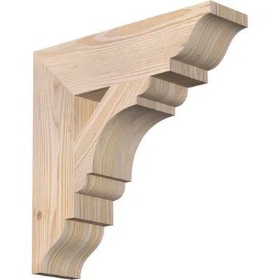 Ekena Millwork Olympic Traditional Bracket In Douglas Fir (smooth)