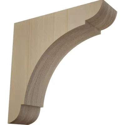Ekena Millwork Olympic Wood Bracket In Rubberwood