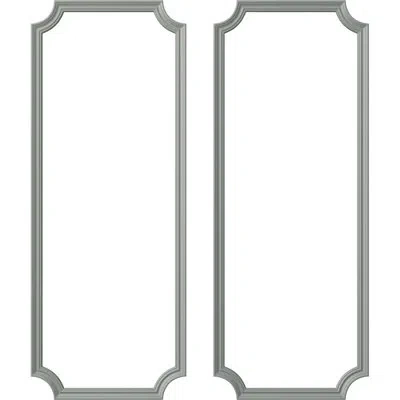 Ekena Millwork Oxford Smooth Panel Moulding Kit In White