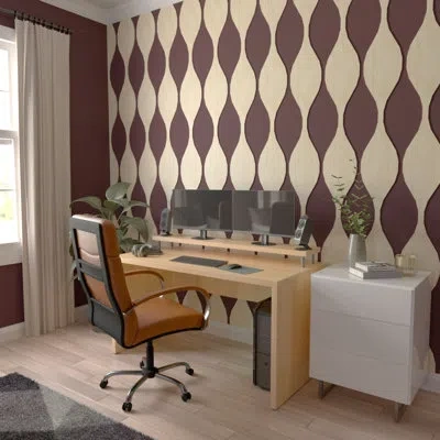 Ekena Millwork Ozark Adjustable Wood Decorative Slat Wall Panel Kit