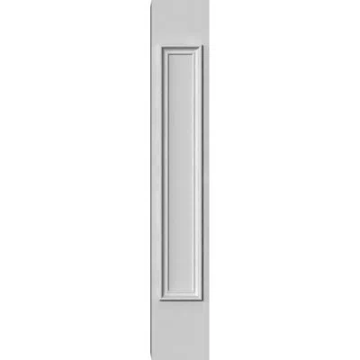 Ekena Millwork Pass Through Newel Post W/panel In White