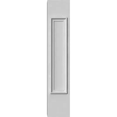 Ekena Millwork Pass Through Newel Post W/panel In White