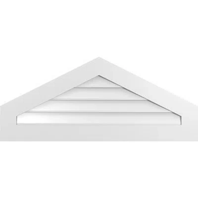 Ekena Millwork Peaked Surface Mount Signature Urethane Non-functional Gable Vent 6/12 Pitch Primed Tan
