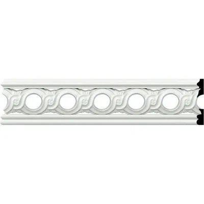 Ekena Millwork Pearl 2 1/4"h X 78"w X 3/8"d Pierced Moulding In White