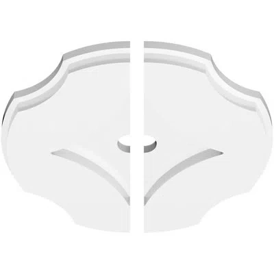 Ekena Millwork Percival Architectural Grade Pvc Contemporary Ceiling Medallion
