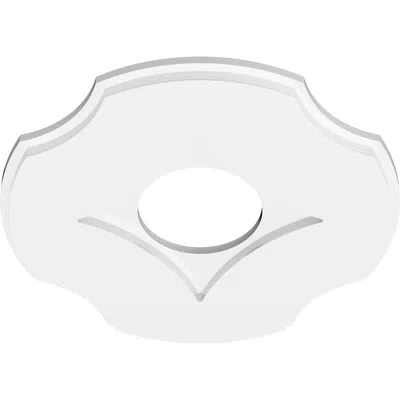 Ekena Millwork Percival Architectural Grade Pvc Contemporary Ceiling Medallion
