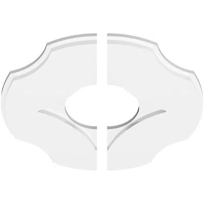 Ekena Millwork Percival Architectural Grade Pvc Contemporary Ceiling Medallion