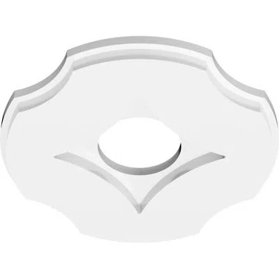 Ekena Millwork Percival Architectural Grade Pvc Contemporary Ceiling Medallion