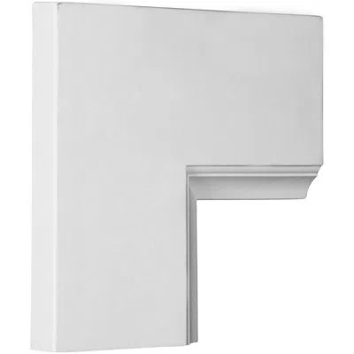 Ekena Millwork Perimeter Inside Corner For 8" Traditional Coffered Ceiling System In White