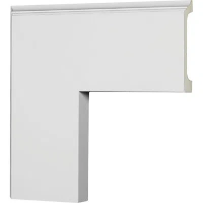 Ekena Millwork Perimeter Outside Corner For 5" Traditional Coffered Ceiling System In White