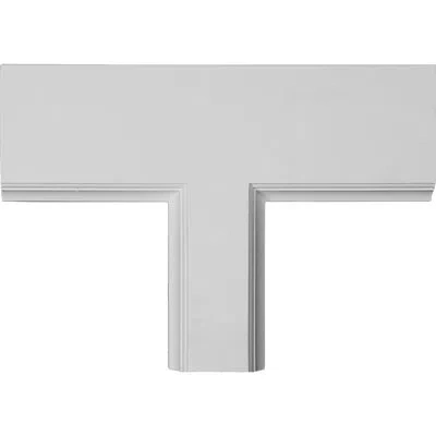 Ekena Millwork Perimeter Tee For 5" Traditional Coffered Ceiling System In White
