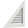 Ekena Millwork Pvc Right Triangle - Left Side Gable Vent With Flat Trim Frame In White