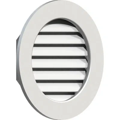 Ekena Millwork Pvc Right Triangle - Right Side Gable Vent With Flat Trim Frame In White