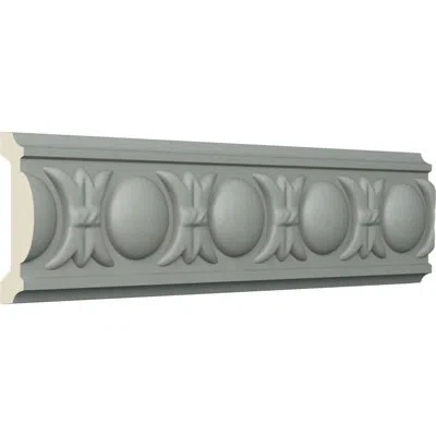 Ekena Millwork Raymond Egg And Dart Panel Moulding In Blue