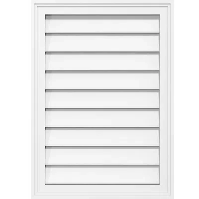 Ekena Millwork Rectangle Surface Mount Functional Brickmould Frame Pvc Gable Vent