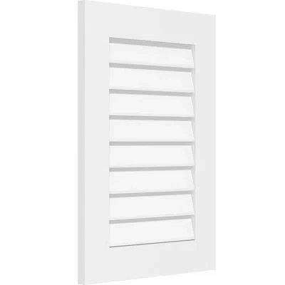 Ekena Millwork Rectangle Surface Mount Non-functional Standard Frame Pvc Gable Vent