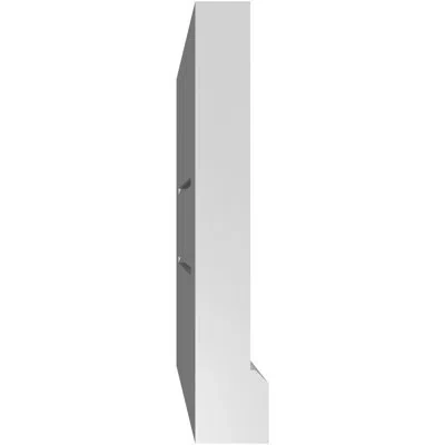 Ekena Millwork Rectangle Surface Mount Signature Urethane Functional Gable Vent, Primed Tan