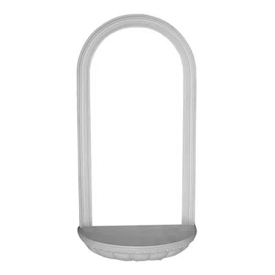 Ekena Millwork Reece 49 3/4"h X 24 3/8"w X 9"d Surface Mount In White