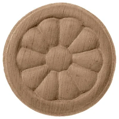 Ekena Millwork Reese 4 1/4"h X 4 1/4"w X 5/8"d Rosette In Brown