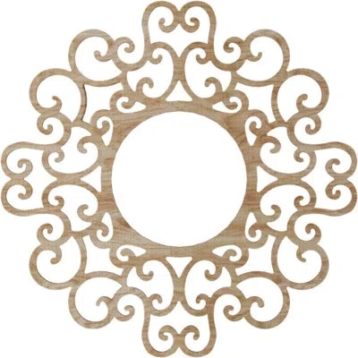 Ekena Millwork Reims Reims Wood Fretwork Pierced Ceiling Medallion In Red Oak