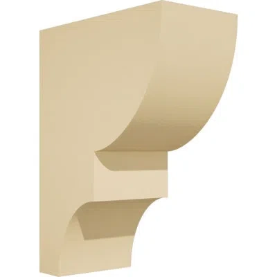 Ekena Millwork Ridgewood Signature Urethane Corbel, Primed Tan In Primed Tan;primed Tan