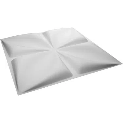 Ekena Millwork Riley Endurawall Decorative 3d Wall Panel In White