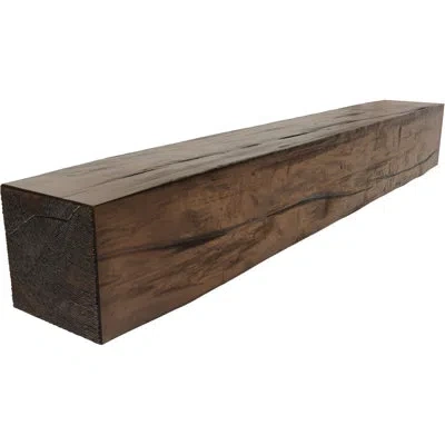 Ekena Millwork Riverwood Faux Wood Fireplace Mantel In Premium Aged