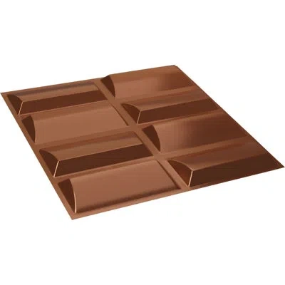 Ekena Millwork Robin Endurawall Decorative 3d Wall Panel In Bright Coat Copper