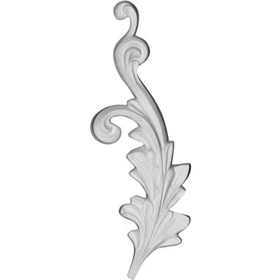 Ekena Millwork Robin Scroll 3.63" H X 6.5" W X 0.88" D On Lay Scroll Right In White