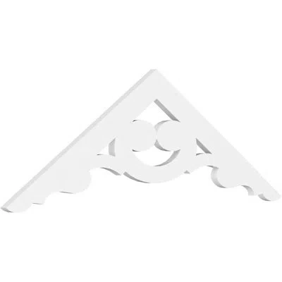 Ekena Millwork Robin Signature Urethane Gable Pediment, Primed Tan In Primed Tan;primed Tan