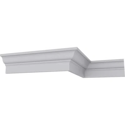 Ekena Millwork Robin Smooth 2 3/8"h X 96 1/8"w X 1 5/8"d Crown Moulding In White