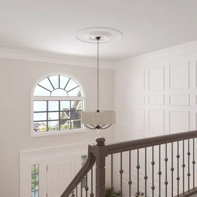 Ekena Millwork Rose Ceiling Ring Kit In White