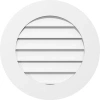 Ekena Millwork Round Surface Mount: Functional, Standard Frame Pvc Gable Vent