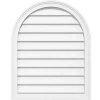 Ekena Millwork Round Top Surface Mount Non-functional Brickmould Frame Pvc Gable Vent