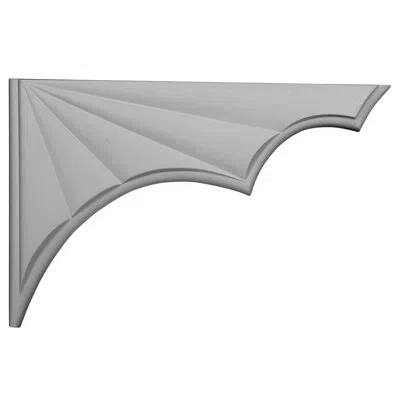 Ekena Millwork Salem Stair Bracket, Right In White