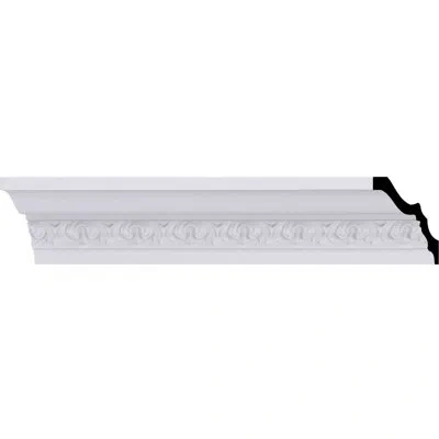 Ekena Millwork Sample - Endurathane Nadia Crown Moulding, 3"h X 4"p X 5 1/8"f X 12"l, Factory Primed In White