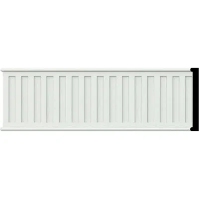 Ekena Millwork Sample - Endurathane Nevio Chair Rail, 3 5/8"h X 1/2"p, 12"l, Factory Primed In White