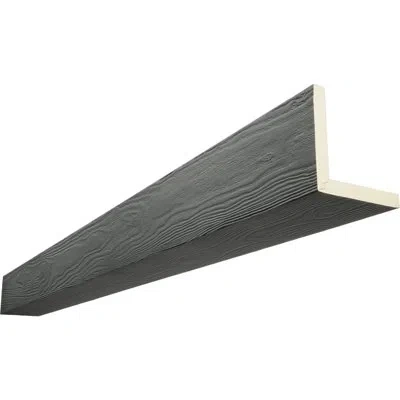 Ekena Millwork Sandblasted Endurathane Faux Wood 2-sided Ceiling Beam (l-beam) In Slate