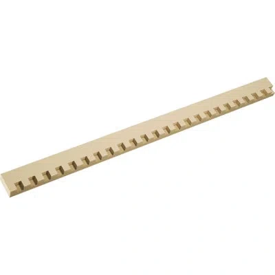 Ekena Millwork Sanford Signature Urethane Dentil Trim W/backplate, Primed Tan