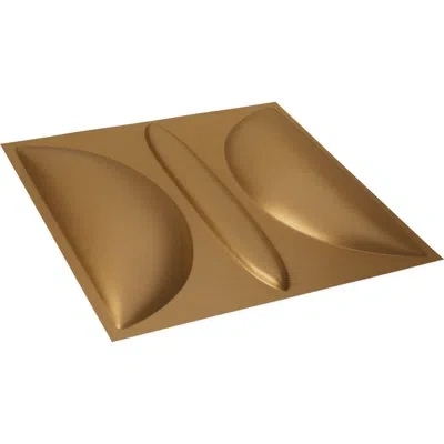 Ekena Millwork Saturn Endurawall Decorative 3d Wall Panel In Bright Coat Gold