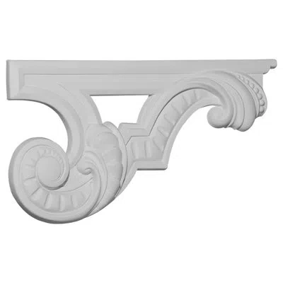 Ekena Millwork Scroll Stair Bracket, Right In Unfinished