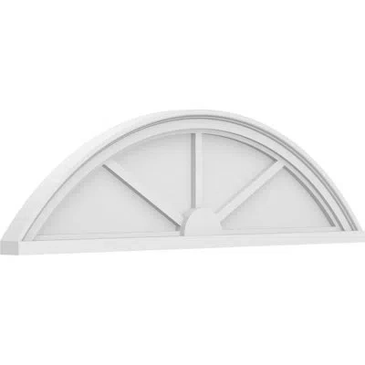 Ekena Millwork Segment Arch 3 Spoke Architectural Grade Pvc Pediment In White