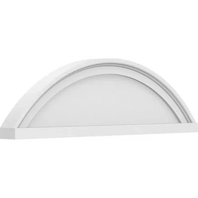 Ekena Millwork Segment Arch Smooth Architectural Grade Pvc Pediment In White